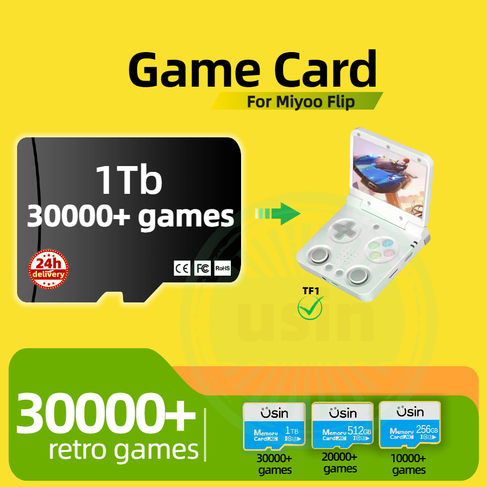 Memory Card Ps1 - بطاقة الألعاب لـ Miyoo Flip 30000+