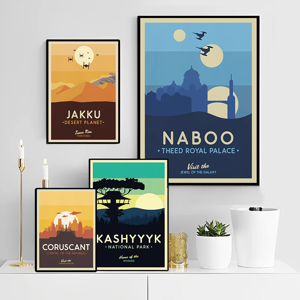 Retro Gaming Wallpaper - ملصق جداري بتصميم ريترو مستوحى من
