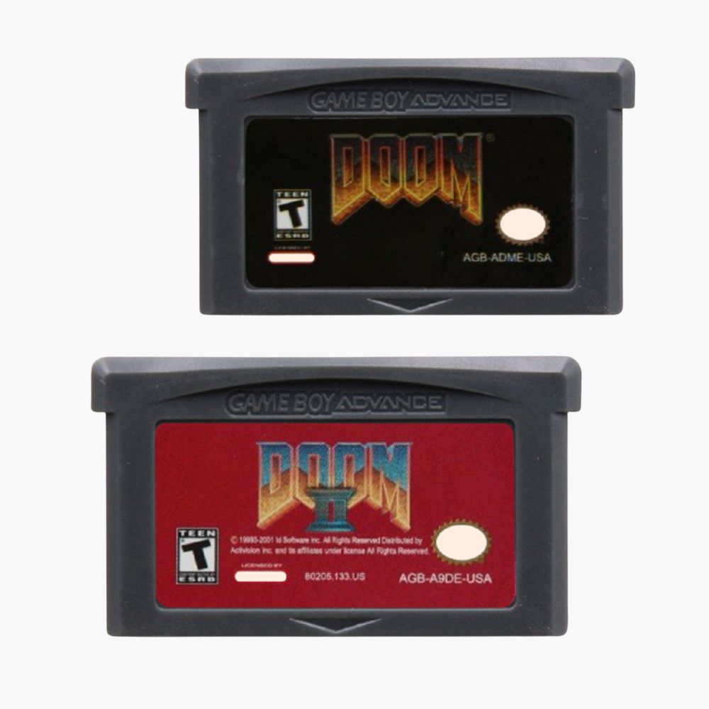 سلسلة ألعاب DOOM لجهاز GBA 32  - مراجعة Retro Game Card وسعره