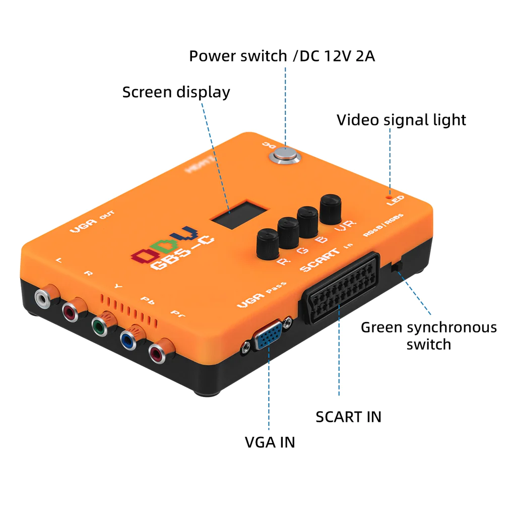 Mcbazel--محول فحص مكون VGA/Sca - مراجعة Retro Gaming Cabinet وسعره