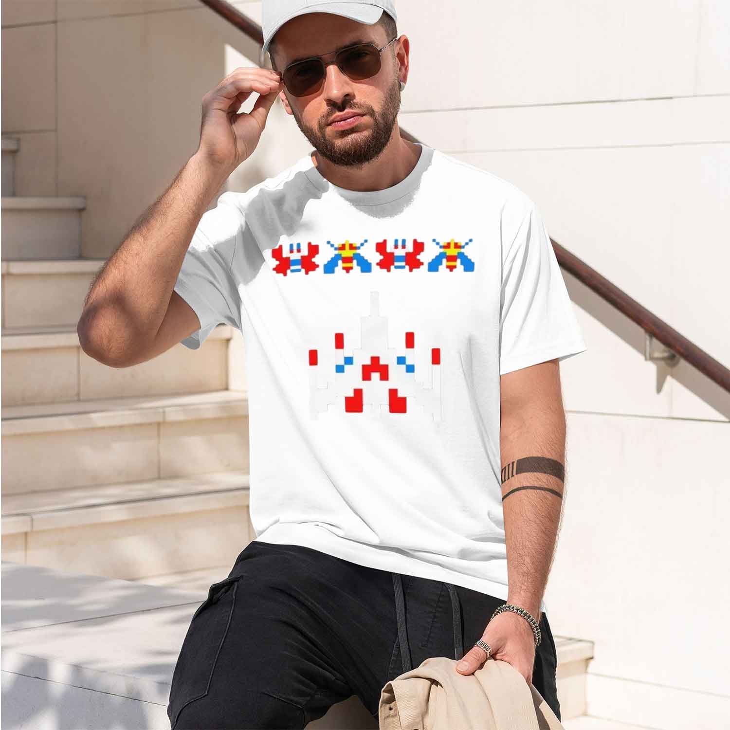 تي شيرت رجالي بتصميم لعبة الفي - مراجعة Retro Gaming Style وسعره