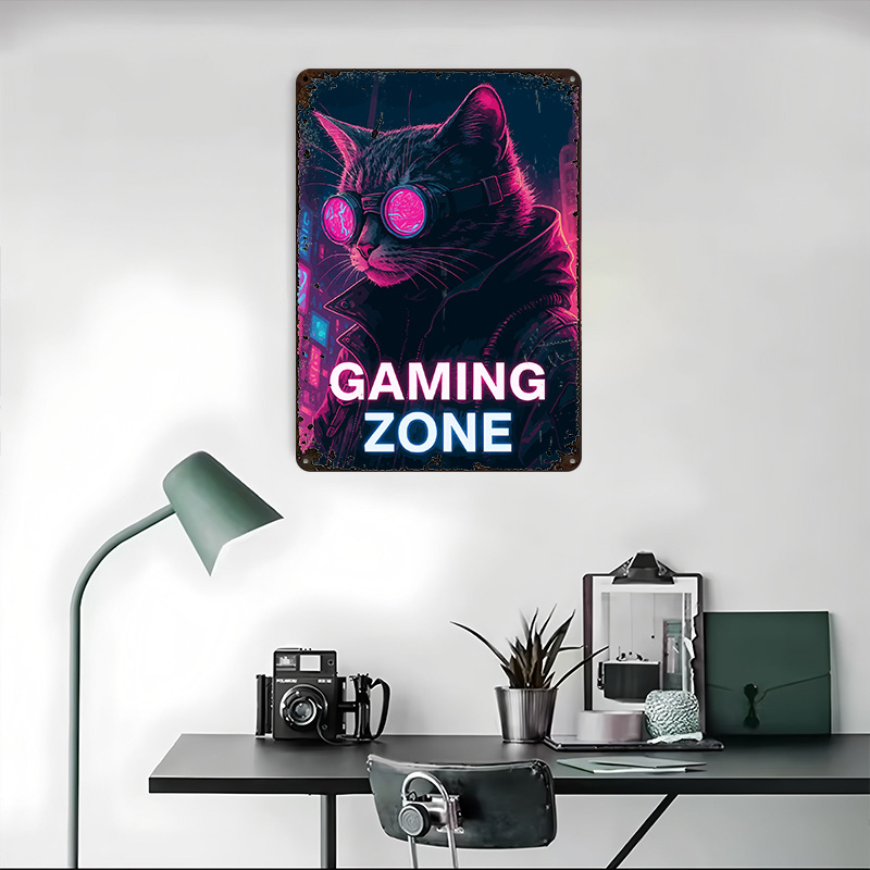 لوحة معدنية مخصصة بتصميم Cyber - مراجعة Retro Gaming Zone وسعره