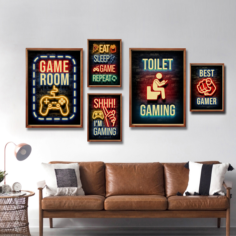 الرجعية الألعاب يقتبس الملصقات - مراجعة Retro Gaming Wallpaper وسعره