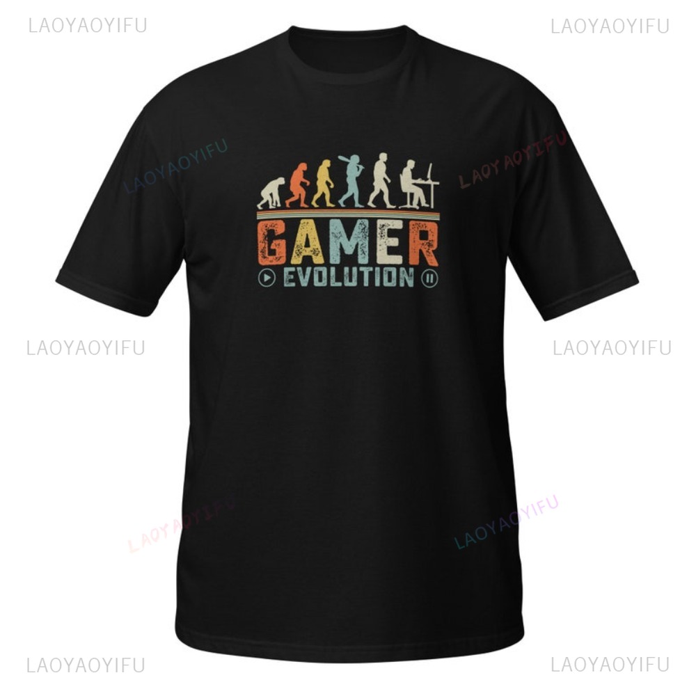 Gamer Evolution تي شيرت ريترو  - مراجعة Retro Gaming Gift Ideas وسعره