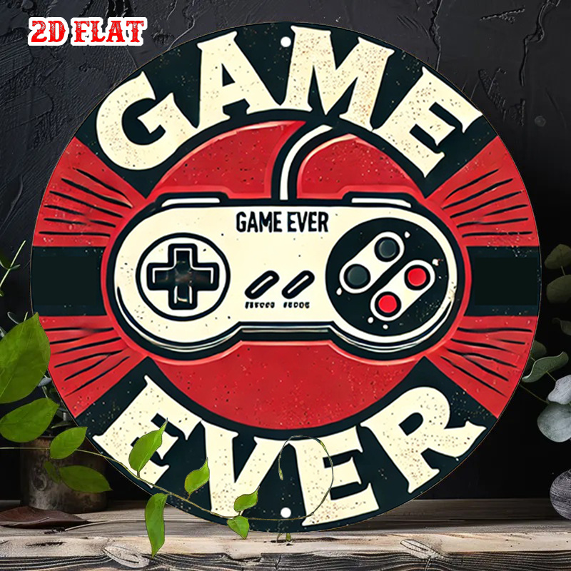 لافتة معدنية مستديرة بتصميم ري - مراجعة Retro Gaming Games وسعره