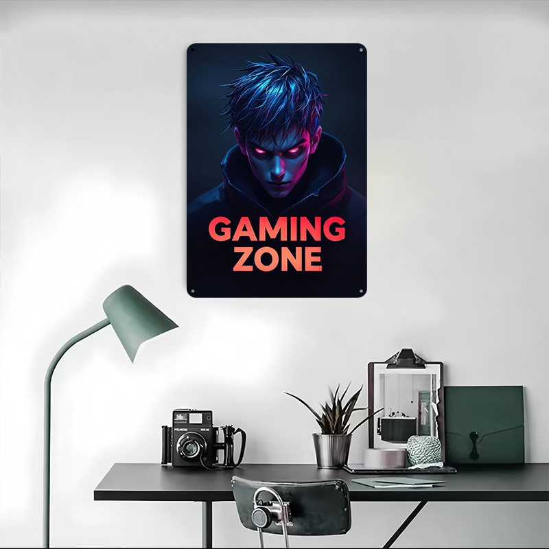 لوحة معدنية مخصصة بتصميم منطقة - مراجعة Retro Gaming Zone وسعره