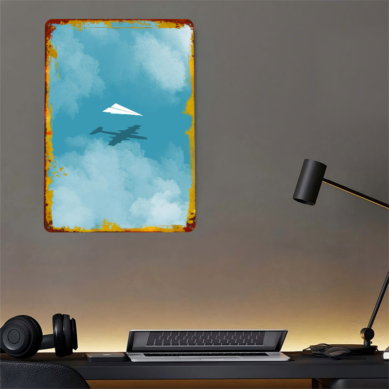 ملصق مطبوع بتصميم طائرة ورقية، - مراجعة Retro Gaming Wallpaper وسعره
