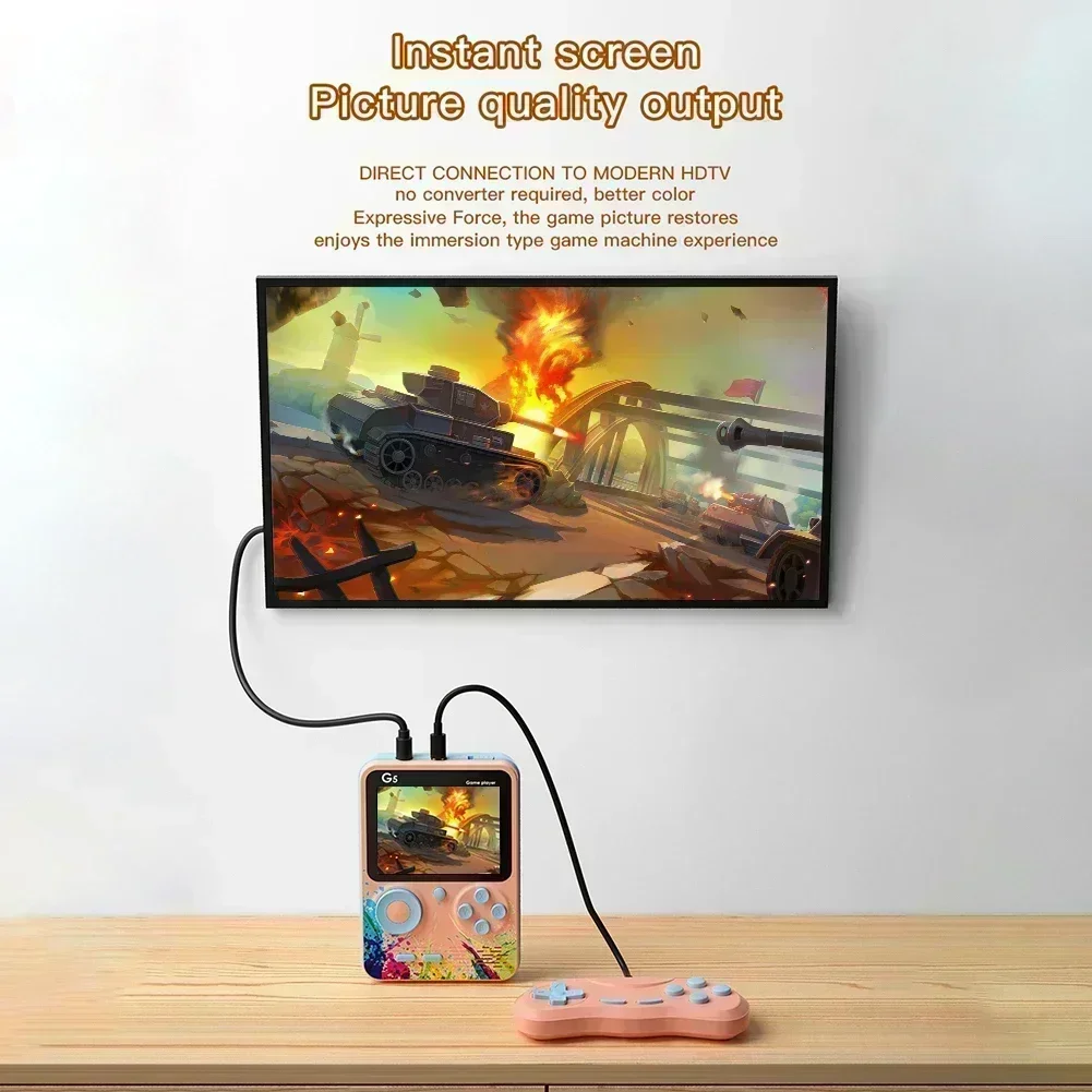 جهاز ألعاب محمول G5 ريترو مع 5 - مراجعة Retro Gaming Device وسعره