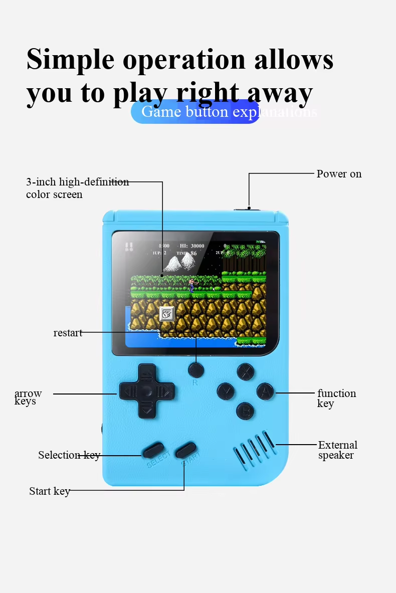 جهاز ألعاب فيديو محمول جديد بح - مراجعة Retro Gaming Com وسعره
